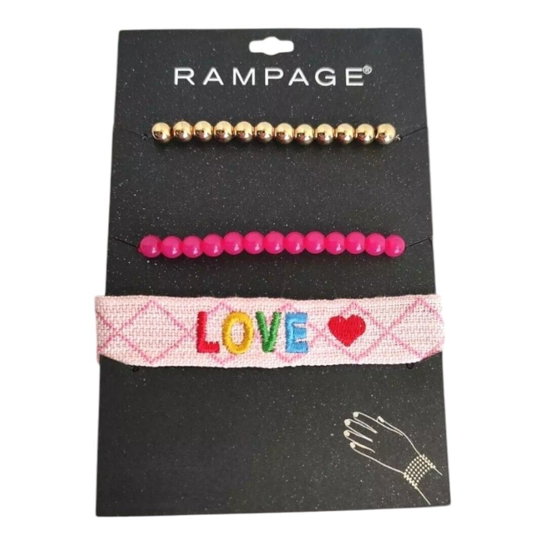 Set Of 3 Rampage Bracelets 7